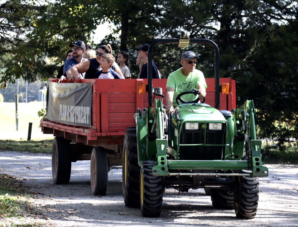 Fall fun on a hay ride at Fall Festival 2024