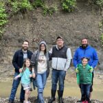creek walk – father daughter group